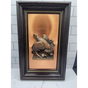 Vintage Art piece by COPPERAMA Inc., "BOB WHITE" signed by Victor